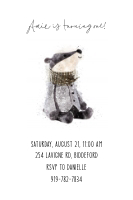 Little Badger Invitation design preview