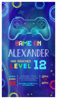 GA104 - Game electronic invitation design preview