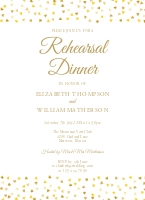 Golden Hearts Rehearsal Dinner Invite design preview